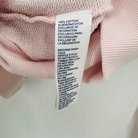 Rebecca Minkoff Pink California Jennings Crew Oversized Graphic Large Sweatshirt - Picture 6 of 8